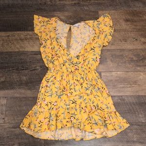 floral patterned american eagle romper :)